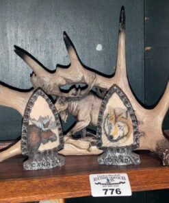 Moose Antler carving and Canada Souvenirs