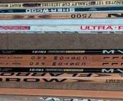 Hockey Sticks (5) -2 signed Mike Barry