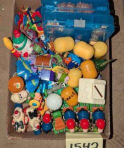 Kinder surprise toys, coin bank, plastic organizers