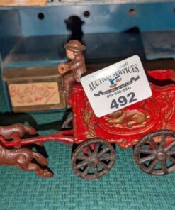 Cast horse and circus carriage