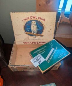 White Owl Cigar box & McDonald's Cigarette case