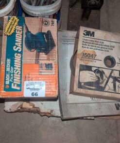 Finishing Sander, Sand Paper and Utility sanding roll