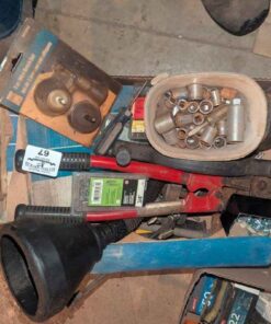 Hand tool and hardware box lot