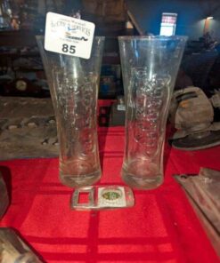 Carlsburg Beer glasses and bottle opener