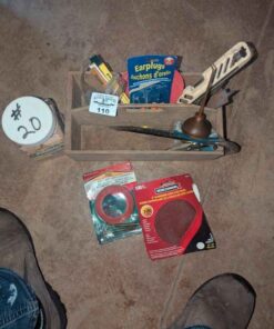 Biscuit joints, oil can, ear plugs, etc