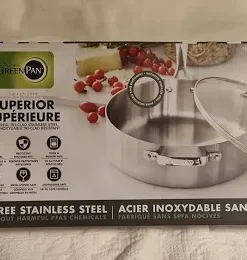 5 Quart stainless Sautee pan