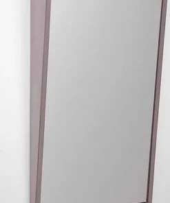 Stainless steel tilted bathroom mirror with key