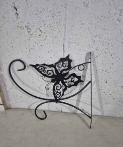 Decorative wall mount butterfly bird feedee holder