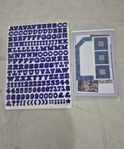 Alphabet stickers etc