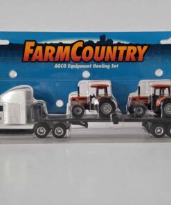 1/64 - Farm Country Equipment Hauling Set with Agco-Allis Tractors - New on box (box is open)