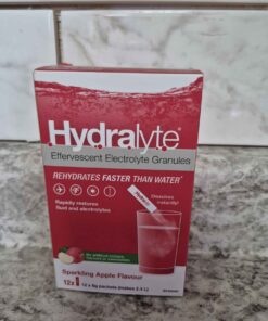 Hydralyte Electrolyte granules sparkling apple flavour