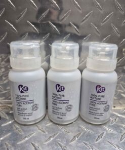 Qty 3 100 % pure acetone