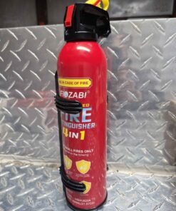 Fire extinguisher with holder