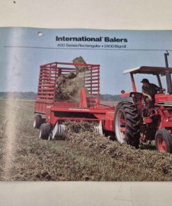 International 400 series 2400. Big roll vintage baler brochure