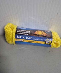 1/4" x 100 foot polypropelene rope
