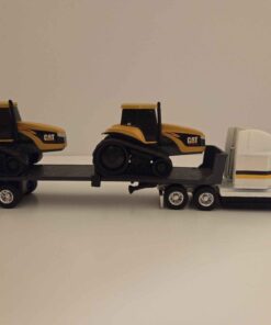 1/64 - Caterpillar Equipment Hauling Set with 2-Challenger 45 Trac Tractors - Loose/No Box - Made by ERTL