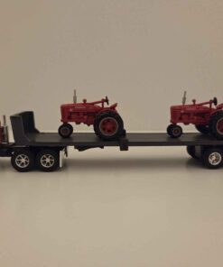 1/64 - International Equipment Hauling Set with 2-Farmall MD Tractors - Loose/No Box - Made by ERTL