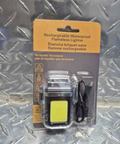 Rechargeable waterproof flameless, lighter with LED light./, flasher