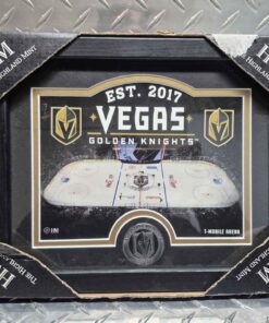 Vegas golden knights collector plaque with coin