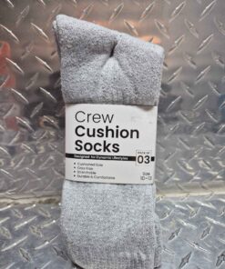 Pack of 3 crew cushion socks