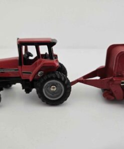 1/64 - Case International 7140 Tractor with Round Baler - Loose/No Box - Made by ERTL