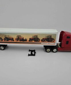 1/64 - Case iH Freightliner Semi with Metal Bank Liberty Maxxum Trailer - Loose/No Box (see description - some damage to trailer)