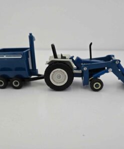 1/64 - Ford 5640 Tractor with Loader and Wagon - Loose/No Box - Made by ERTL