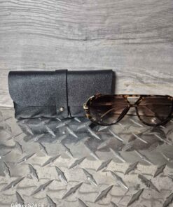 Sunglasses with black case