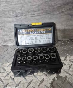14-piece nut and bolt extractor set