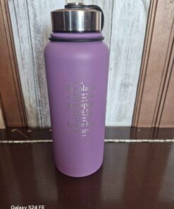 purple stainless steel waterbottle