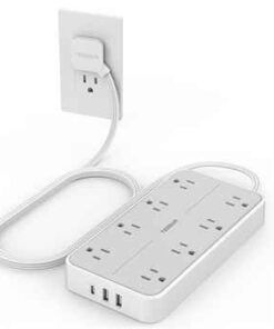 FLAT PLUG POWER BAR W/SURGE PROTECTOR