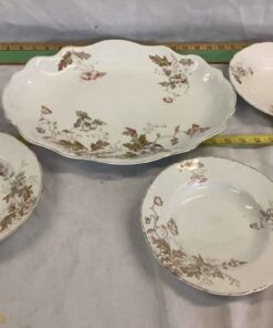 Hanley Autumn Tints Meat Platter & 3 soup bowls