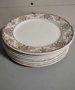 8 Duraline hotel ware super verified English plates