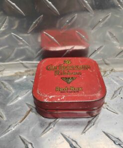 Caribonum ribbon red box metal tin