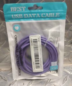 Purple usb-usbc charging cables