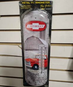 Chevrolet metal thermometer