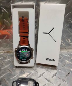 Smartwatch starlight gold with silicone coffee band