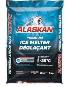Alaskan premium ice melter good to -35 showing one bag for better picture prices per bag x 5 bags