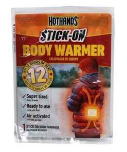 Stick on body warmer