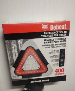 Bobcat emergency solar triangle power bank and flood light