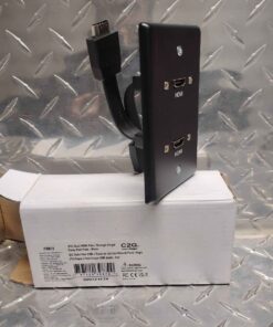 Dual HDMI pass through single gang wall plate