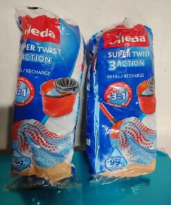 Qty 2 vileda 3 in 1 spin mop refills