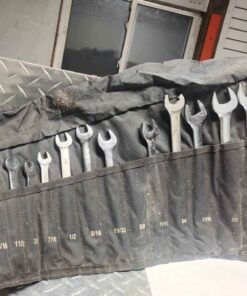 Assorted wrenches with fold-up pouch SAE