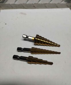 Set of 3 step drill bits
