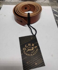 Handmade leather guitar strap