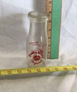 Silk Screened Chocolate Milk Bottle - Rosebay Dairy, Napanee