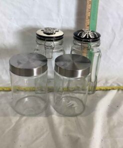Glass Canisters (4)