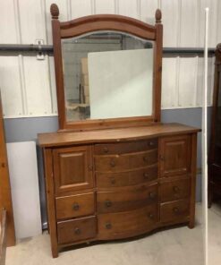 Broyhill Continental Tapestry Dresser with Mirror