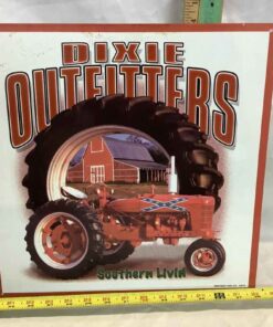 Retro Metal Sign - Dixie Outfitters 14” x 14”