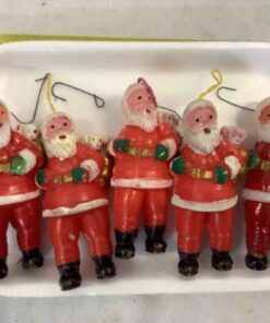 Vintage Santa Ornaments (5)